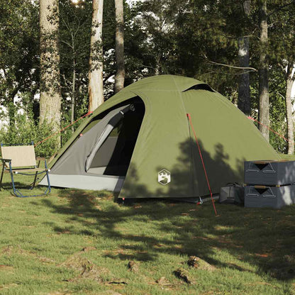 Tenda campismo cúpula p/ 4 pessoas impermeável verde azeitona