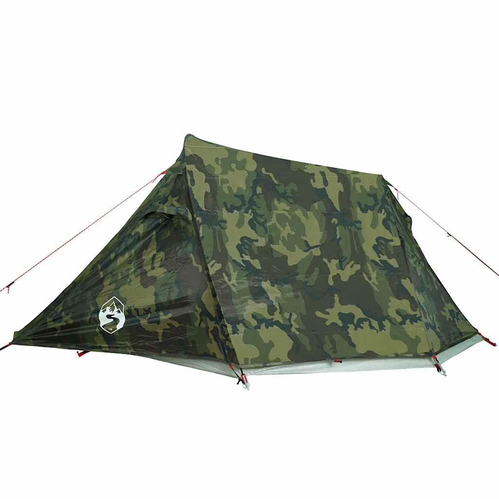 Tenda de campismo túnel para 3 pessoas impermeável camuflado