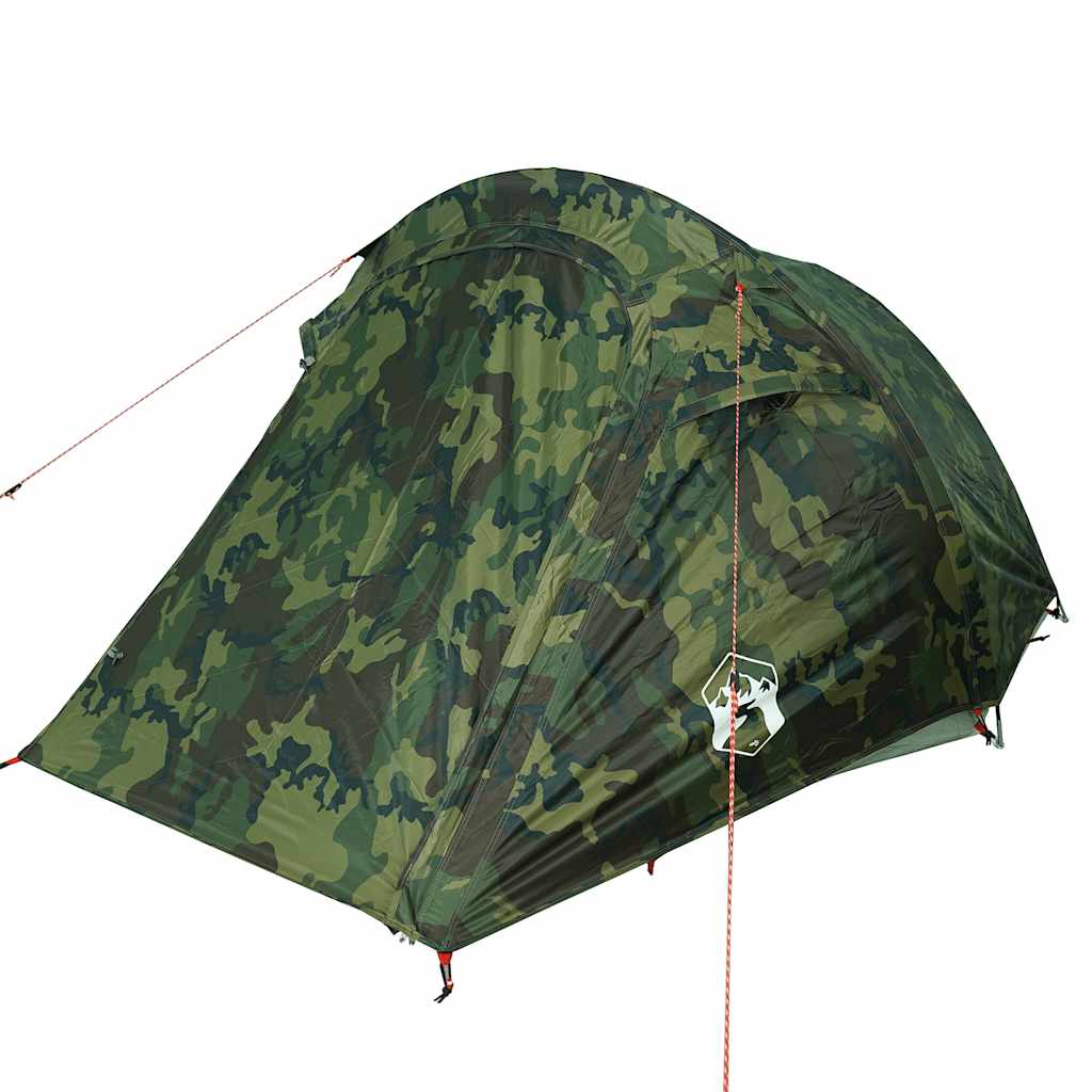 Tenda de campismo túnel para 2 pessoas impermeável camuflado