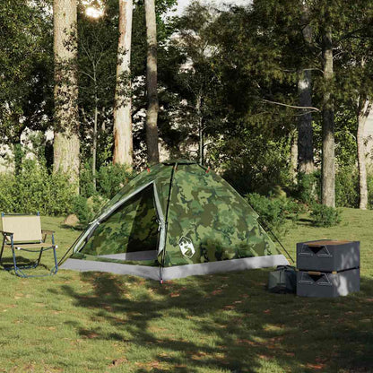 Tenda de campismo cúpula p/ 2 pessoas impermeável camuflagem