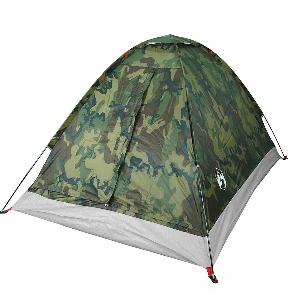 Tenda de campismo cúpula p/ 2 pessoas impermeável camuflagem