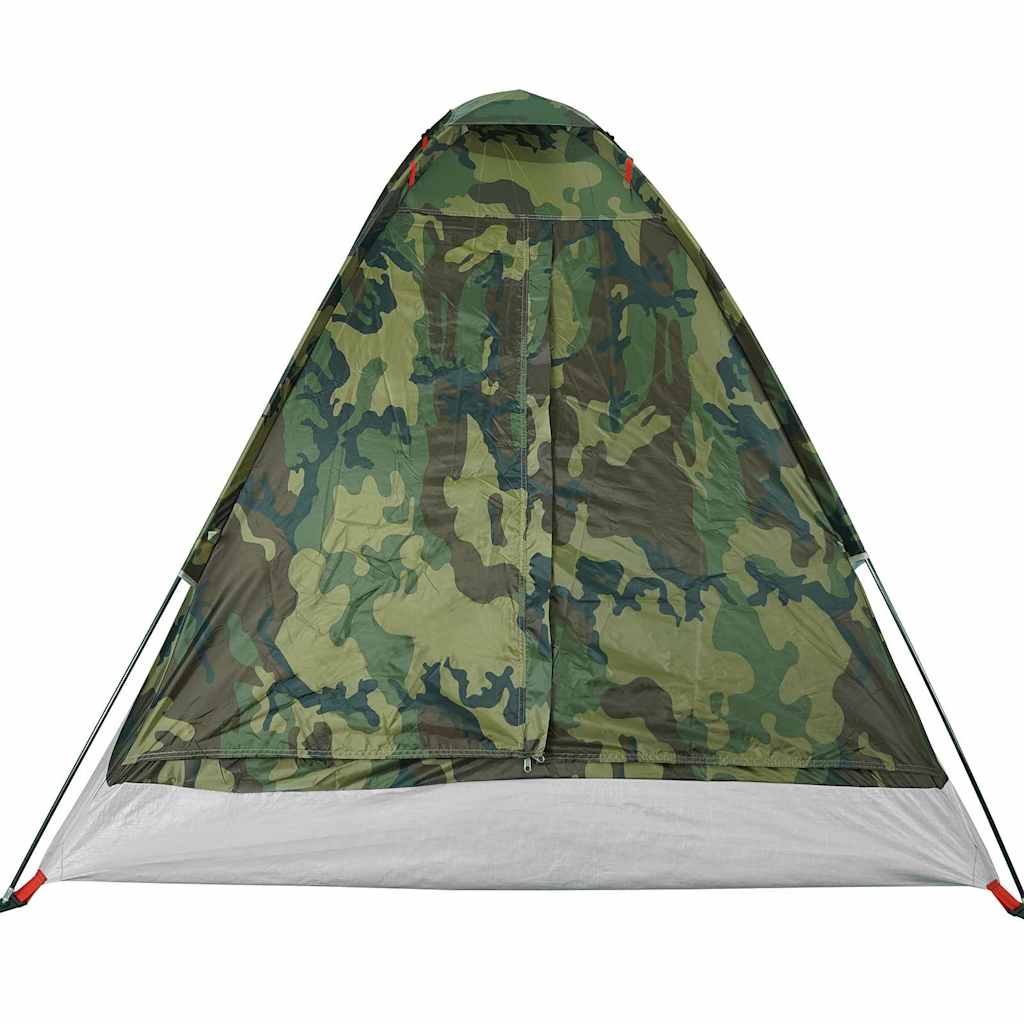 Tenda de campismo cúpula p/ 2 pessoas impermeável camuflagem