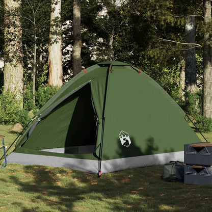 Tenda campismo cúpula p/ 4 pessoas impermeável verde azeitona