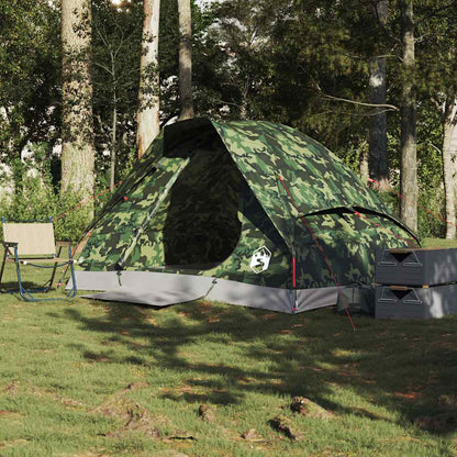 Tenda de campismo cúpula p/ 2 pessoas impermeável camuflagem