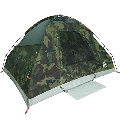 Tenda de campismo cúpula p/ 2 pessoas impermeável camuflagem