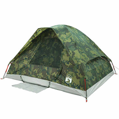 Tenda de campismo cúpula p/ 2 pessoas impermeável camuflagem