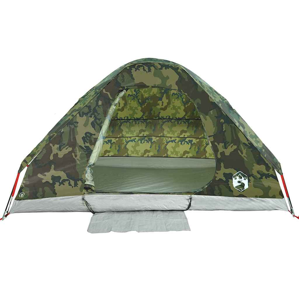 Tenda de campismo cúpula p/ 2 pessoas impermeável camuflagem