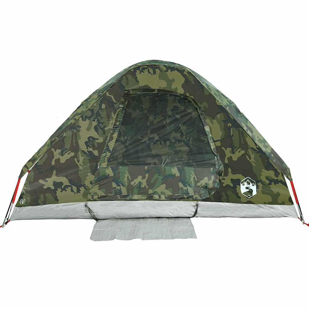 Tenda de campismo cúpula p/ 2 pessoas impermeável camuflagem