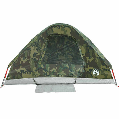 Tenda de campismo cúpula p/ 4 pessoas impermeável camuflagem