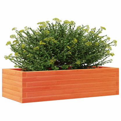 Vaso/floreira de jardim 90x40x23 cm pinho maciço castanho-mel