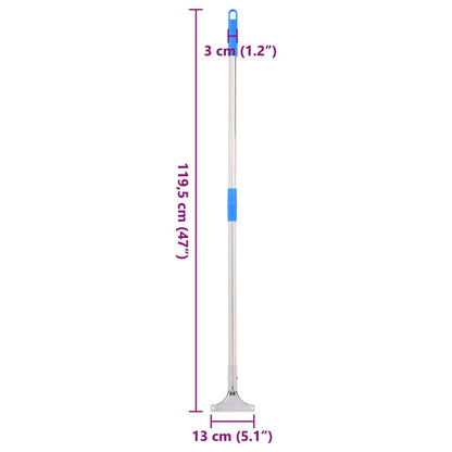 Cabos de rodo de chão 5 pcs 119,5 cm aço e plástico