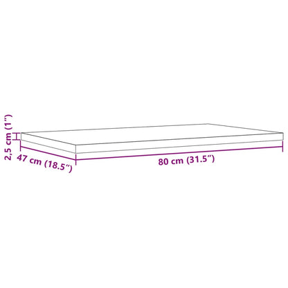 Tampos de mesa retangulares 3 pcs 80x47x2,5 cm pinho maciço