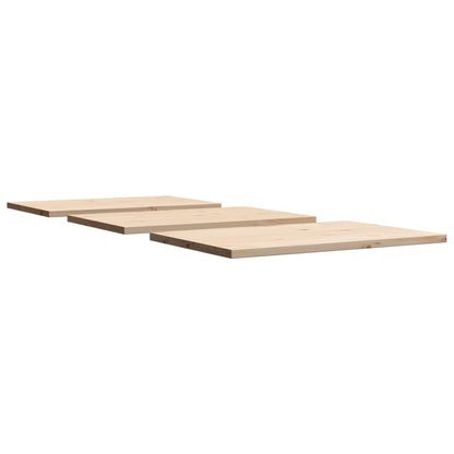 Tampos de mesa retangulares 3 pcs 80x53x2,5 cm pinho maciço