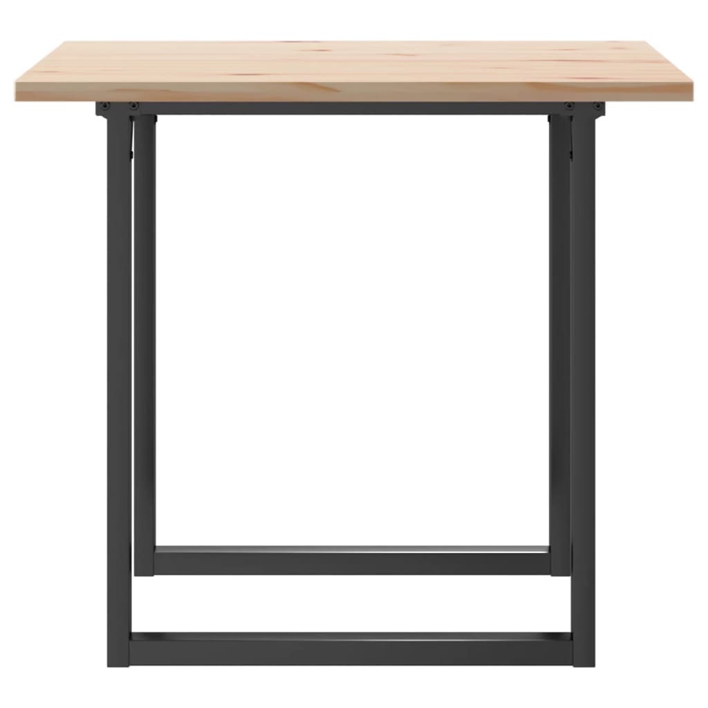 Mesa de jantar estrutura em O 90x90x75,5 cm pinho/ferro fundido