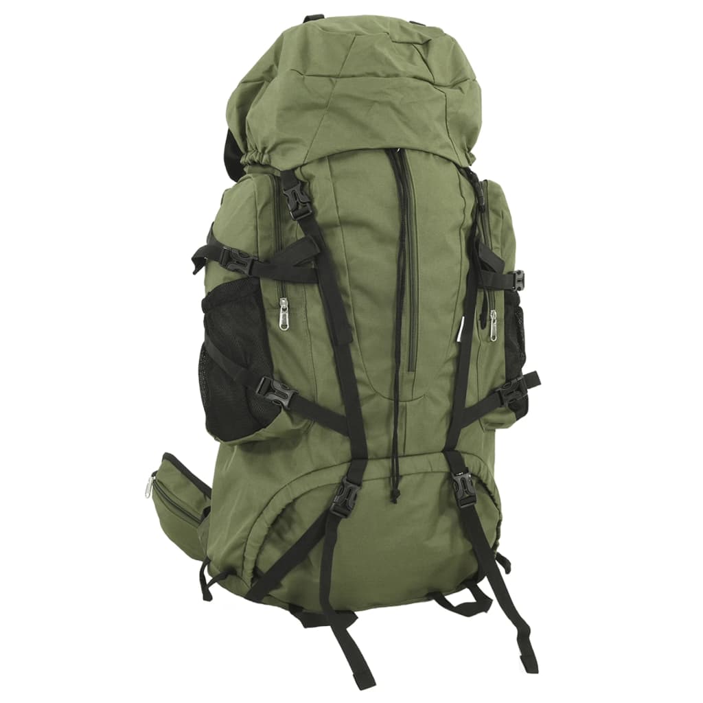 Mochila para caminhadas 60 L tecido oxford verde-tropa