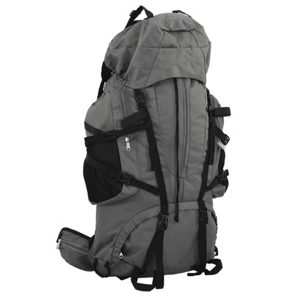 Mochila para caminhadas 80 L tecido oxford cinzento