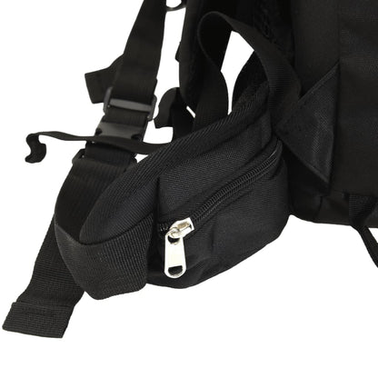 Mochila para caminhadas 100 L tecido oxford preto