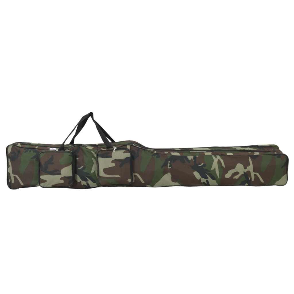 Saco para cana de pesca 150 cm tecido oxford camuflagem verde