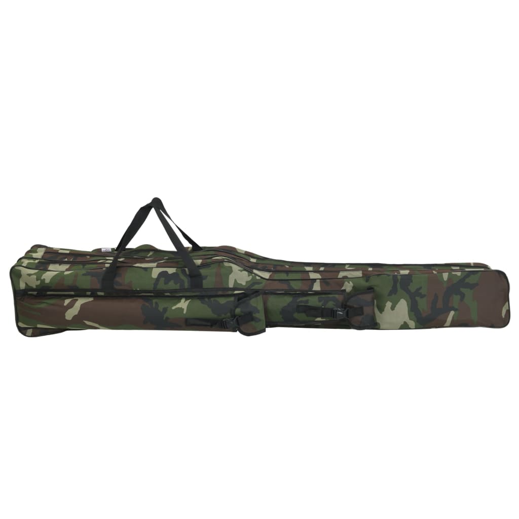 Saco para cana de pesca 150 cm tecido oxford camuflagem verde