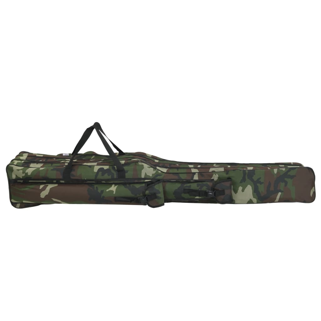 Saco para cana de pesca 160 cm tecido oxford camuflagem verde