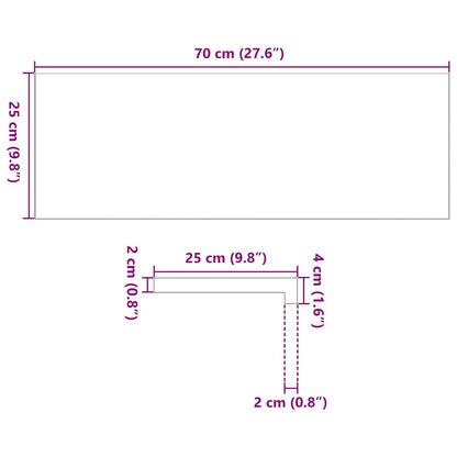 Tapetes de escada 12 pcs 70x25x2 cm carvalho maciço não tratado