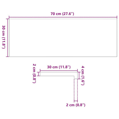 Tapetes de escada 4 pcs 70x30x2 cm carvalho castanho-claro