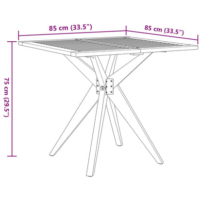 Conjunto de jantar p/ jardim 5 pcs madeira de acácia maciça