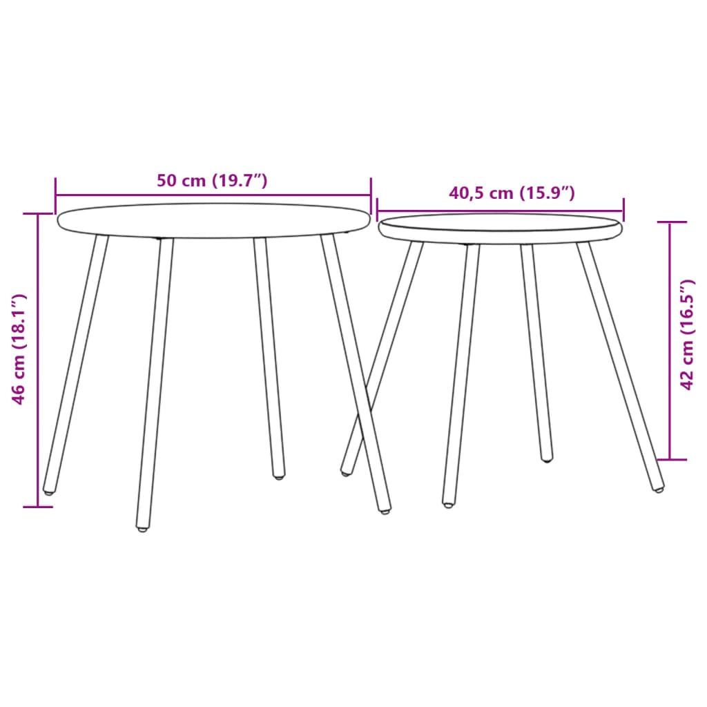 Conjunto de sofás de jardim c/ almofadões aço/textilene preto