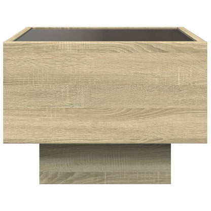 Mesa de cabeceira c/ LED Infinity 40x40x30 cm carvalho sonoma