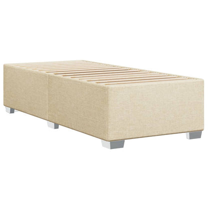 Estrutura de cama em tecido 80x200 cm cor creme