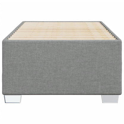 Estrutura de cama 90x190 cm tecido cinza-claro