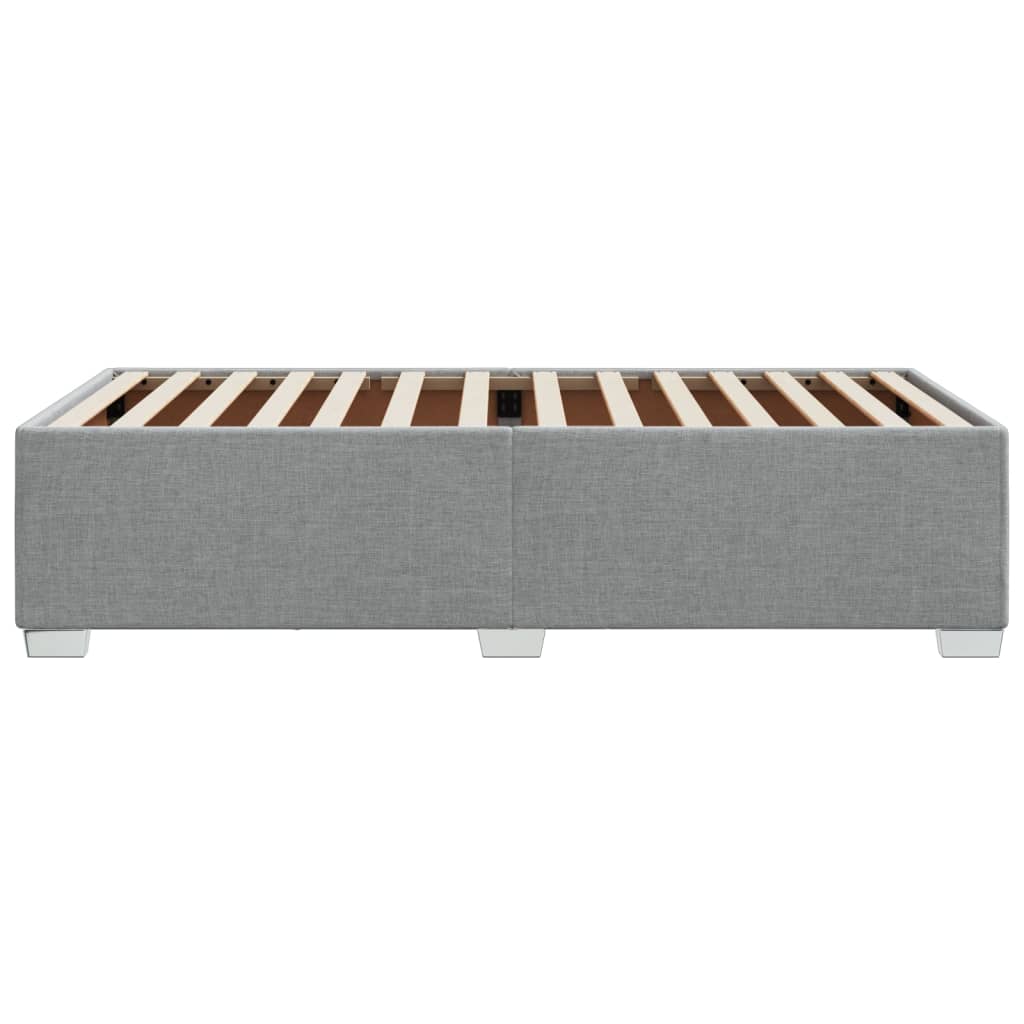 Estrutura de cama 90x190 cm tecido cinza-claro