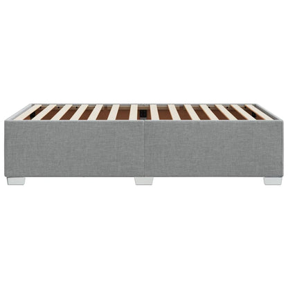 Estrutura de cama 90x190 cm tecido cinza-claro