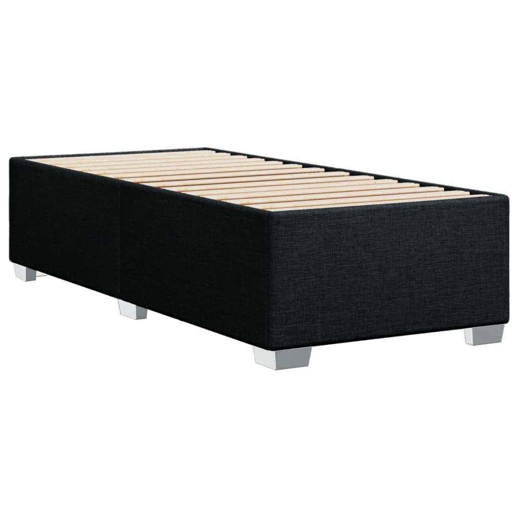 Estrutura de cama 90x190 cm tecido preto