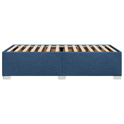 Estrutura de cama 90x190 cm tecido azul