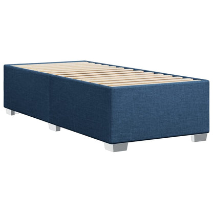 Estrutura de cama 90x190 cm tecido azul