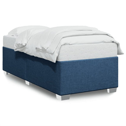 Estrutura de cama 90x190 cm tecido azul