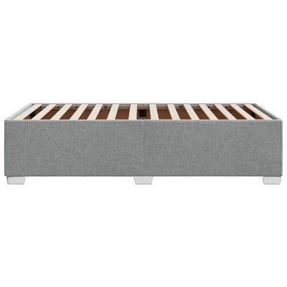 Estrutura de cama 90x200 cm tecido cinza-claro