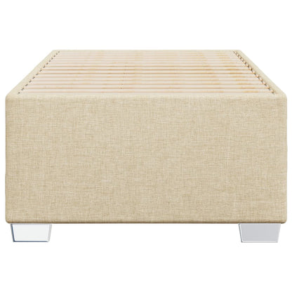 Estrutura de cama tecido 100x200 cm cor creme