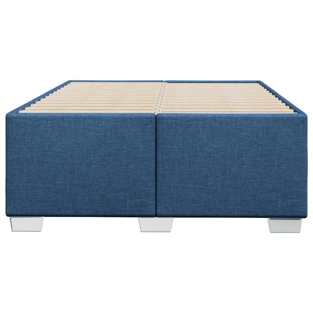 Estrutura de cama sem colchão 120x190 cm tecido azul