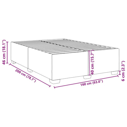 Estrutura de cama sem colchão 160x200 cm tecido cor creme