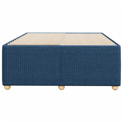 Estrutura de cama sem colchão 120x190 cm tecido azul