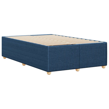 Estrutura de cama sem colchão 120x190 cm tecido azul