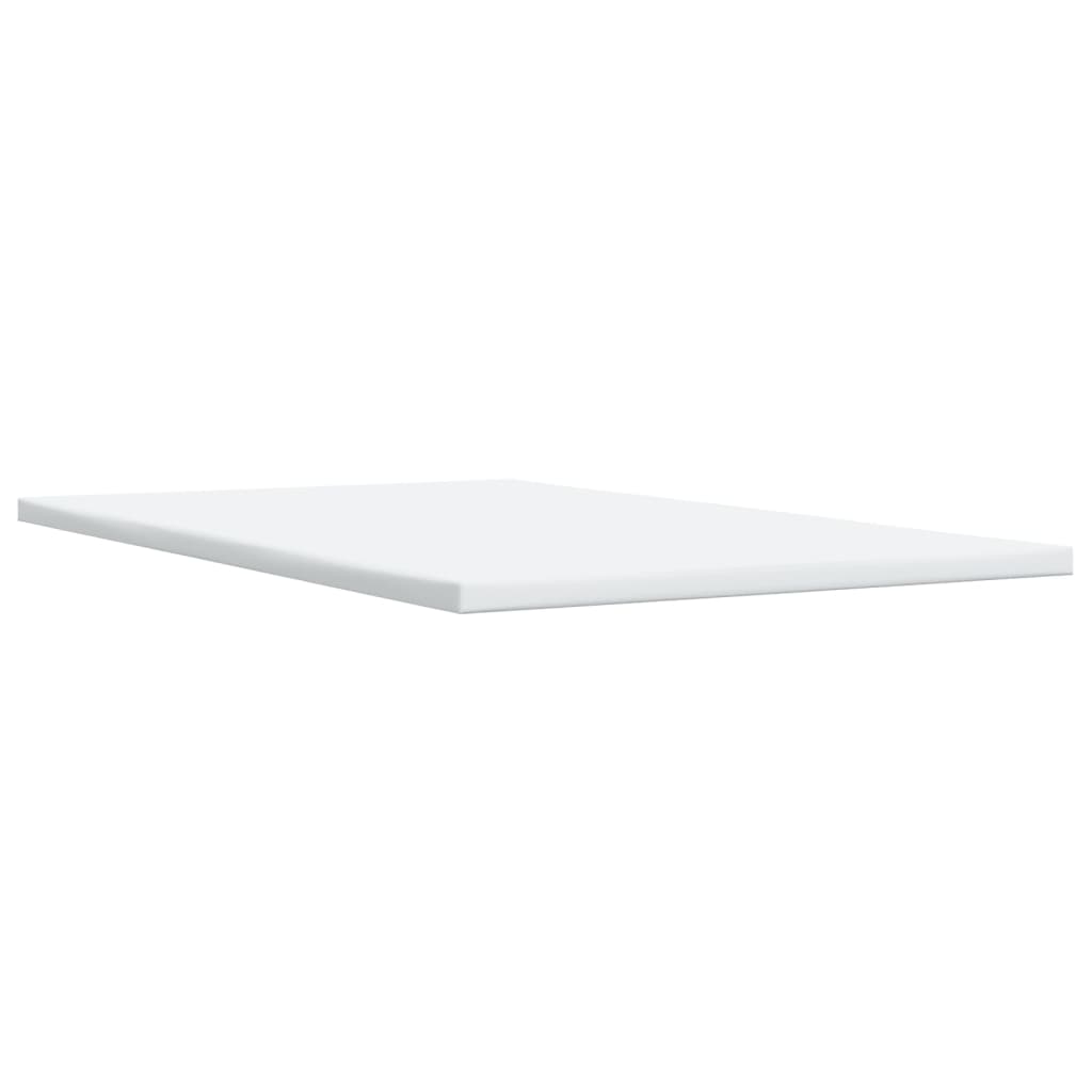 Cama boxspring com colchão 120x190 cm couro artificial branco