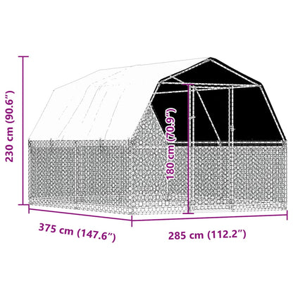 Gaiolas p/ pássaros 2 pcs c/ telhado e porta aço galv. prateado