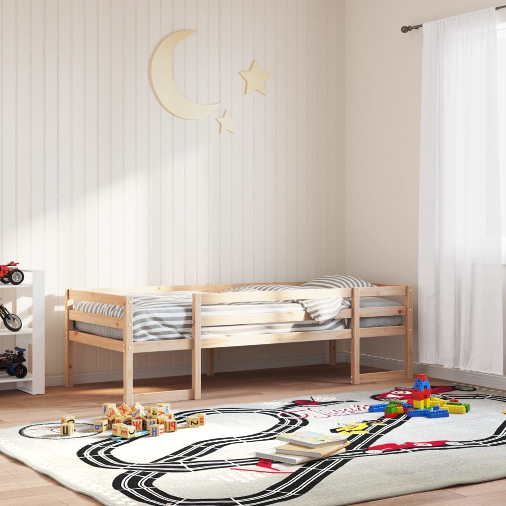 Estrutura de cama infantil 80x200 cm madeira de pinho maciça