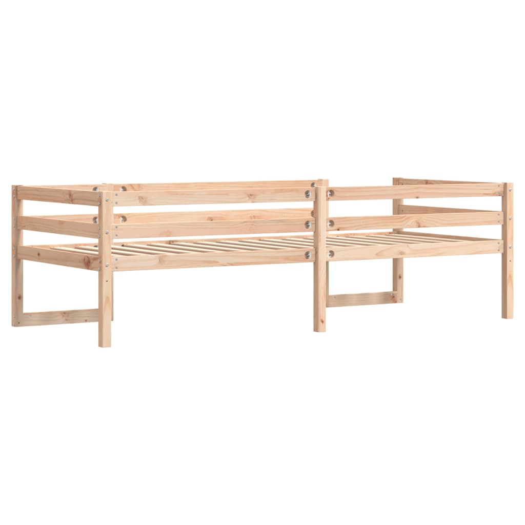 Estrutura de cama infantil 90x190 cm madeira de pinho maciça