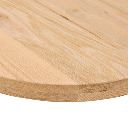 Tampo de mesa 100x50x4 cm madeira de carvalho maciça oval