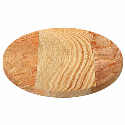 Tampo de mesa 80x40x2 cm carvalho maciça oval castanho-claro