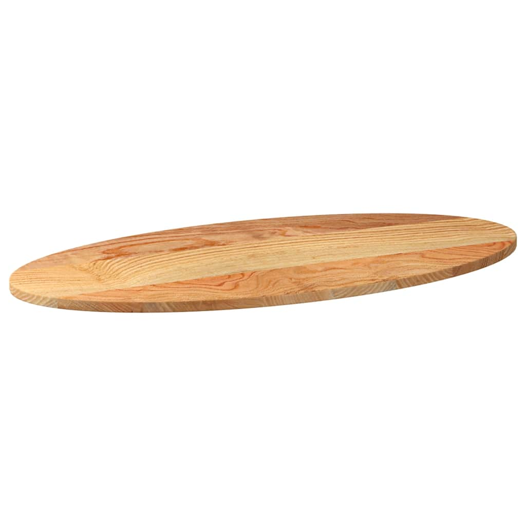 Tampo de mesa 100x50x2 cm carvalho maciça oval castanho-claro